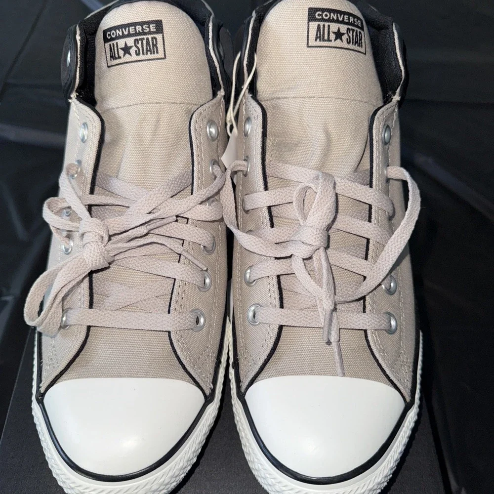 Converse Chuck Taylor All Star High Street Mid‎ Shoe Tan/Black/White Unisex - Picture 2 of 8